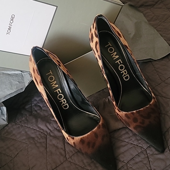 Tom Ford Leopard Calf Hair Pump Size 42 - Picture 4 of 4
